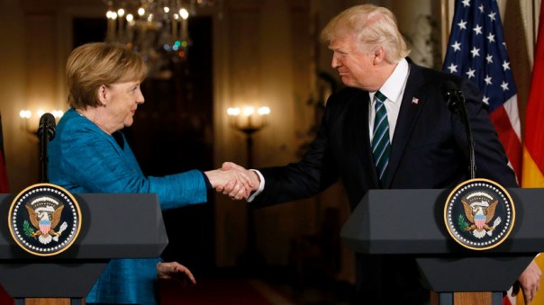 Ангела в Белом доме; о чём говорили Трамп и Меркель в ходе первой встречи