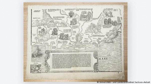 В Германии найдена уникальная карта Святой земли