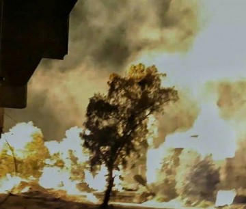 Использование УР-77 в Сирии для уничтожения позиций боевиков