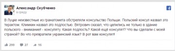 Соцсети о луцком теракте: В рот вам консулят! 