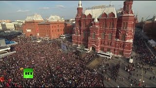 Митинг против террора на Манежной площади в Москве — LIVE