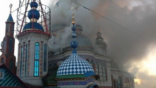 В казанском Храме всех религий при пожаре погиб человек
