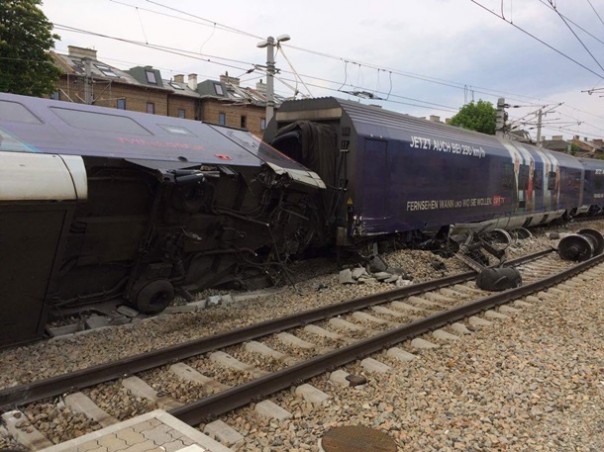 В Вене на станции столкнулись два поезда