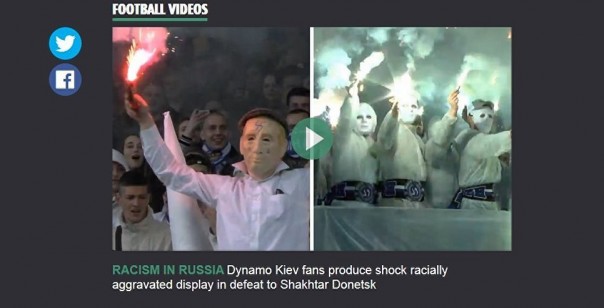 Sun назвал беспорядки футбольных фанатов на Украине "расизмом в России"