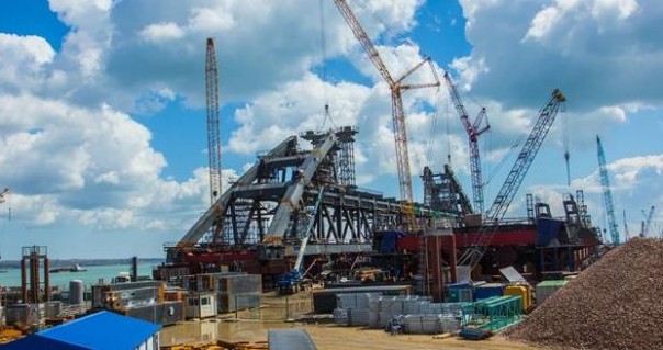 Арка Керченского моста: опубликованы свежие кадры хода строительства Арка Керченского моста: опубликованы свежие кадры хода строительства