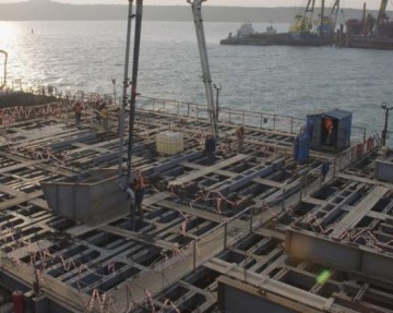 Дан старт бетонирования фарватерной опоры Керченского моста