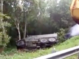 Два броневика попали в аварию на Кубани