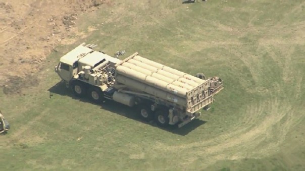 Позиции систем заатмосферного перехвата ракет THAAD в южнокорейской провинции Кенсан-Намдо