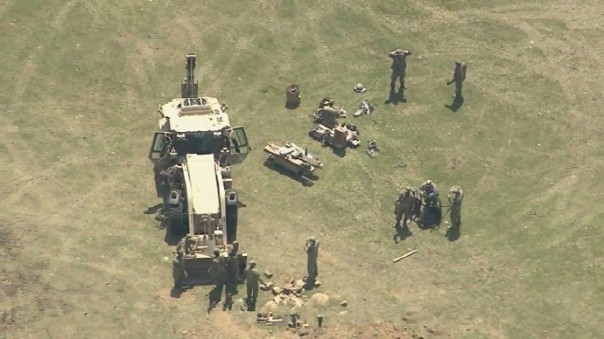 Позиции систем заатмосферного перехвата ракет THAAD в южнокорейской провинции Кенсан-Намдо