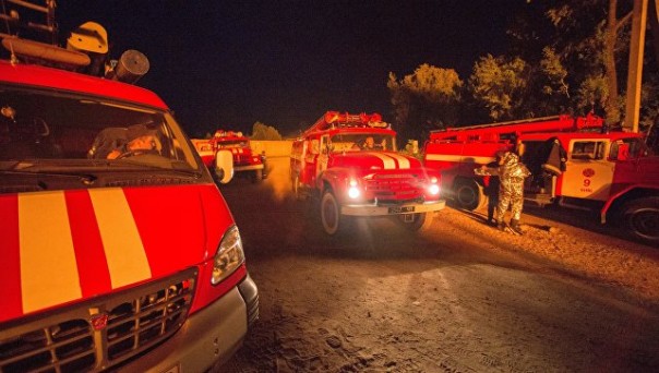 В Киеве горит здание Лукьяновского СИЗО