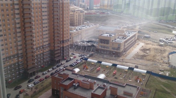В Петербурге обвалилась крыша строящейся школы