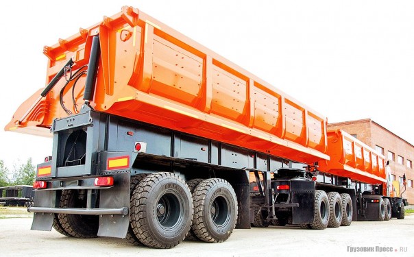 Алмазовоз для Якутии: 130-тонный самосвальный автопоезд ТОНАР-45252 Алмазовоз для Якутии: 130-тонный самосвальный автопоезд ТОНАР-45252