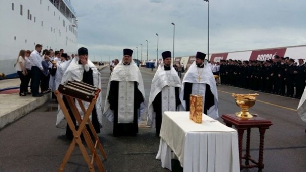 Торжественная церемония освящения круизного лайнера «Князь Владимир» прошла в Сочи Торжественная церемония освящения круизного лайнера «Князь Владимир» прошла в Сочи