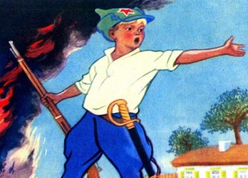 Днеропетровск, 9 Мая. Маленький мальчик заступился за свою маму к которой прицепились бандерлоги из-за георгиевской ленточки