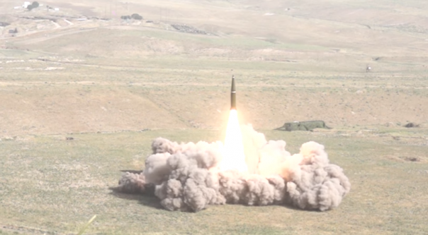 Минобороны показало первый пуск "Искандеров" за пределами России