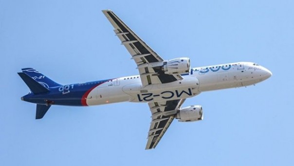 Самолет МС-21 совершил полет с убранными шасси