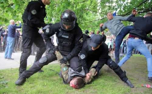 На Украине опять избили участников АТО На Украине опять избили участников АТО