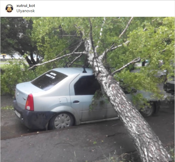 Хроника страшного ливня в Ульяновской области в фотографиях и видео жителей