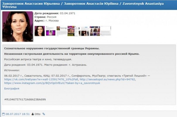 Дмитрий Дюжев стал 999-м российским артистом, внесённым в базу сайта «Миротворец»