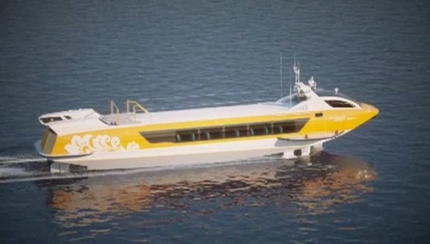 Скоростное судно на подводных крыльях испытают в конце лета