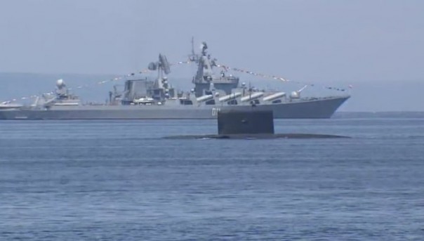 Репетиция парада ко дню ВМФ: самые зрелищные моменты