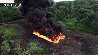 В Панаме сожгли почти 10 тонн наркотиков: видео с беспилотника