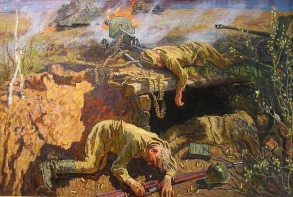 5 советских бойцов атаковали 800 фашистов