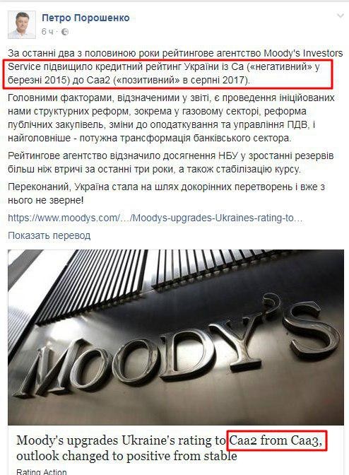 Страсти вокруг «мусорного» рейтинга Украины