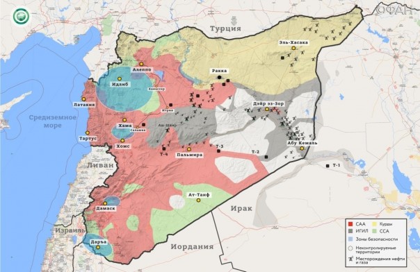 5 августа 2017. Военная обстановка в Сирии. Обзор карты военных действий