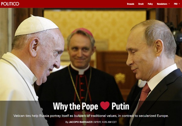 Почему Папа Римский любит Путина