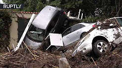 Последствия наводнения в итальянской провинции Ливорно