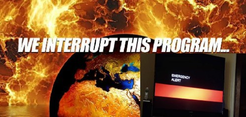 Таинственное предупреждение о “Конце Света” прервавшее телевизионные передачи, напугало жителей Ориндж Каунти, Калифорния.