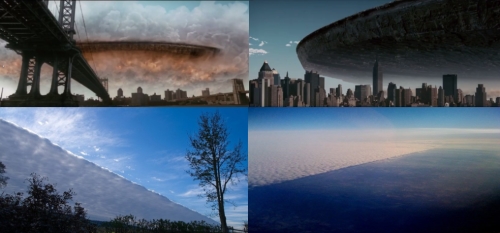 Огромный прозрачный объект закрыл половину неба над США