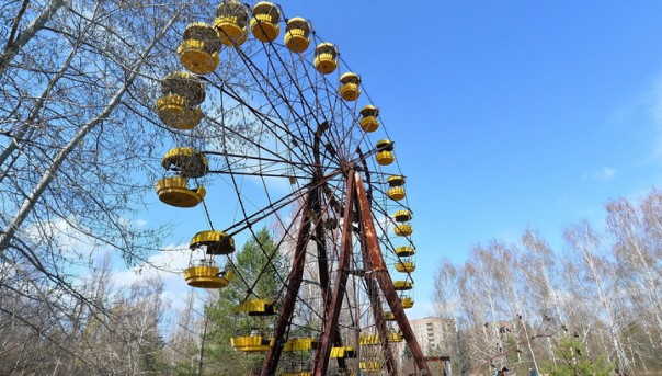 Туристы запустили колесо обозрения у Чернобыльской АЭС