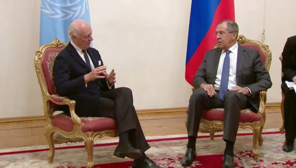 Сергей Лавров и Стаффан де Мистура обсудили ситуацию в Сирии. Лавров выступил на конференции по нераспространению ядерного вооружения