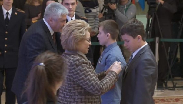 В Совете Федерации наградили детей, проявивших мужество и героизм