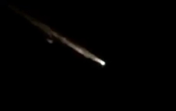 Появилось видео падающего российского спутника