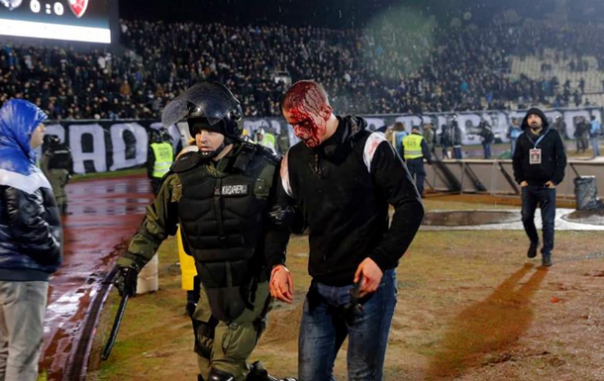 Бойня во время матча Партизан - Црвена Звезда