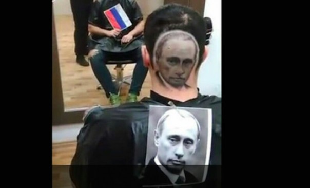 Серб заказал парикмахеру выстричь на голове портрет Путина
