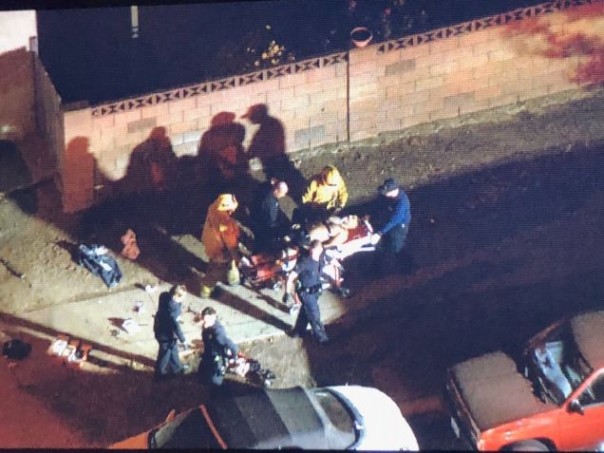 В Лос-Анджелесе мужчина с мачете и в противогазе напал на прохожих