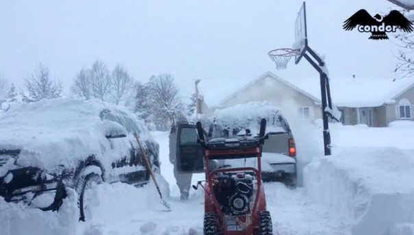 60 см снега за 60 секунд: таймлапс-видео мощного снегопада в Пенсильвании