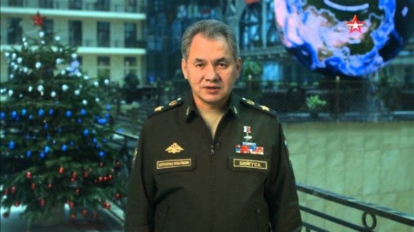 Праздничное поздравление Министра обороны РФ Сергея Шойгу с наступающим Новым годом