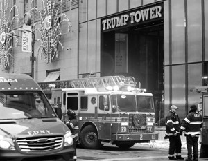 В Нью-Йорке загорелась Башня Трампа