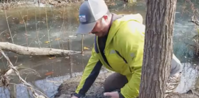 Вмёрзшие в лёд аллигаторы начали оттаивать и оживать (видео)