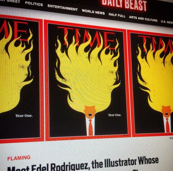 Год с огоньком. На новой обложке Time Трамп стал "зажигалкой"