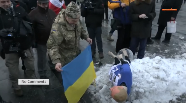 Мегапэрэмога бандеровцев над Путиным - был "расстрелян" футбольным мячом