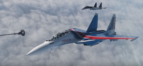 Учебная дозаправка в воздухе экипажей истребительной и бомбардировочной авиации ВКС РФ