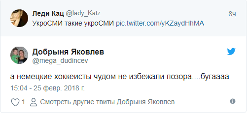 На Украине рассказали, как российские хоккеисты "чудом избежали позора"