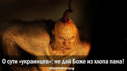 О  сути  "украинцев": не дай Боже из хлопа пана!