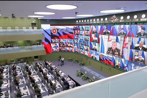 Селекторное совещание с руководством ВС РФ под председательством Министра обороны Сергея Шойгу 05.10.2018